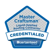 CertainTeed Master Craftsman Liquid-Applied Roofing Contractor Credentialed
